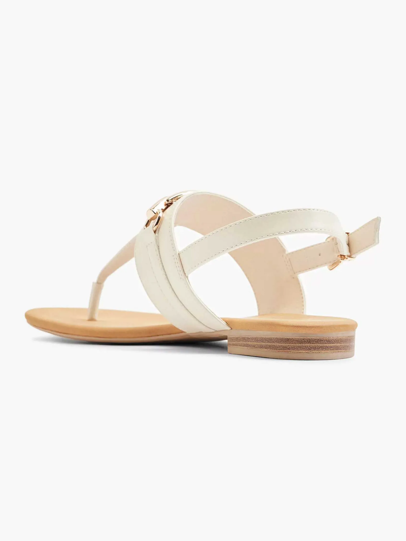 Graceland Sandalen-Beige Sandaal Sierketting