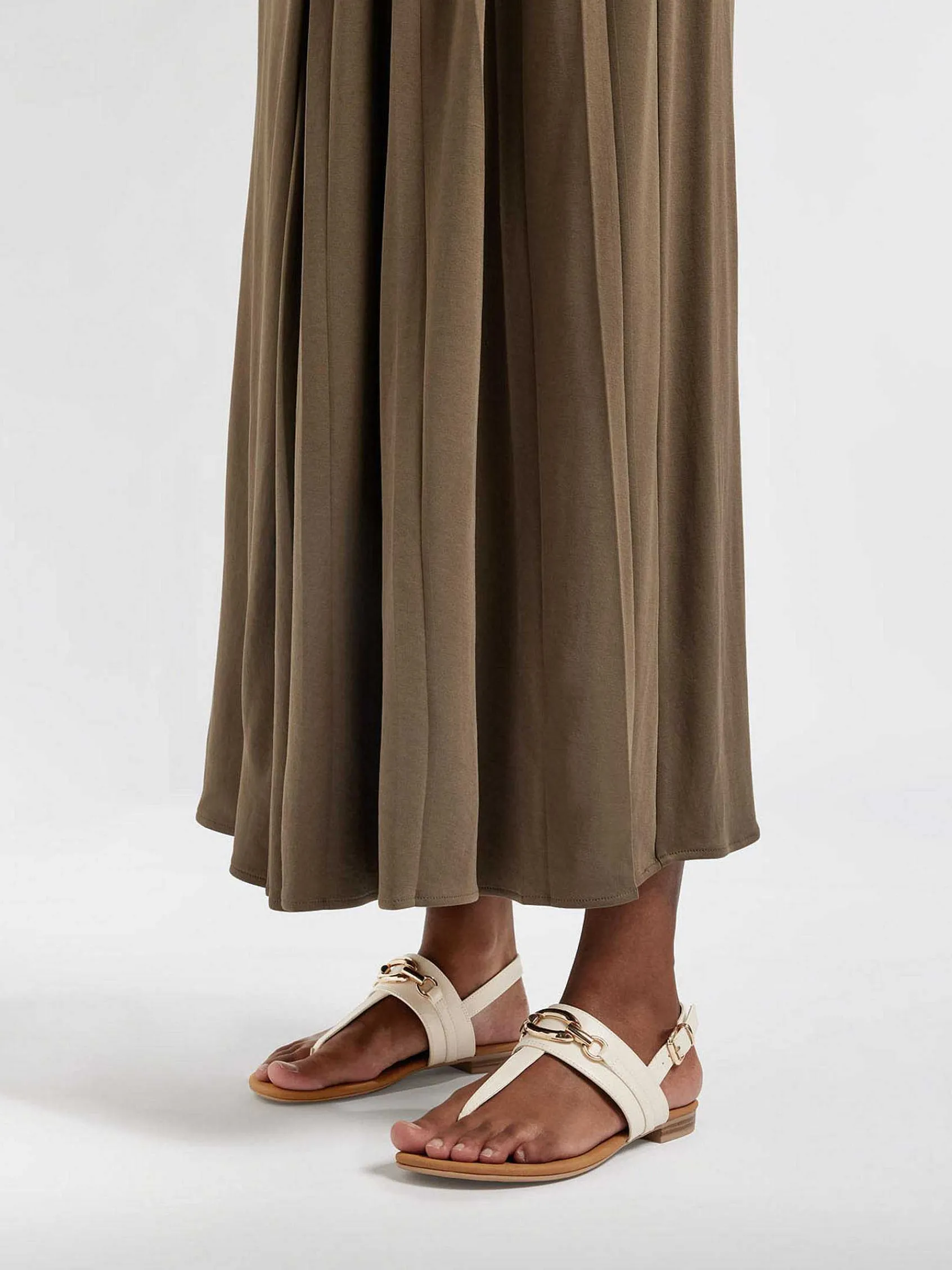 Graceland Sandalen-Beige Sandaal Sierketting