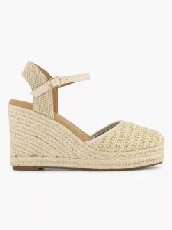 Graceland Pumps-Beige Sandaal Sleehak