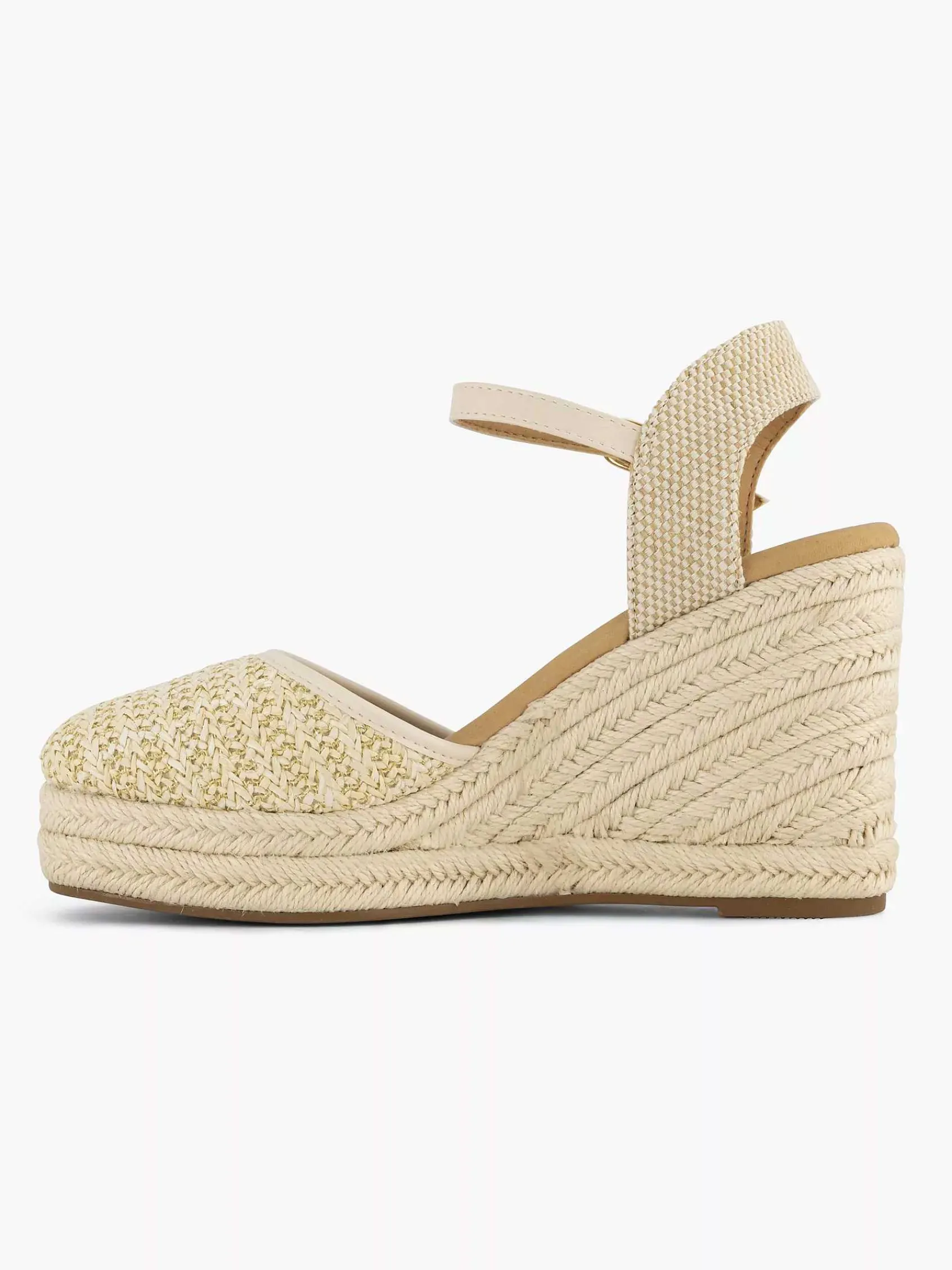 Graceland Pumps-Beige Sandaal Sleehak