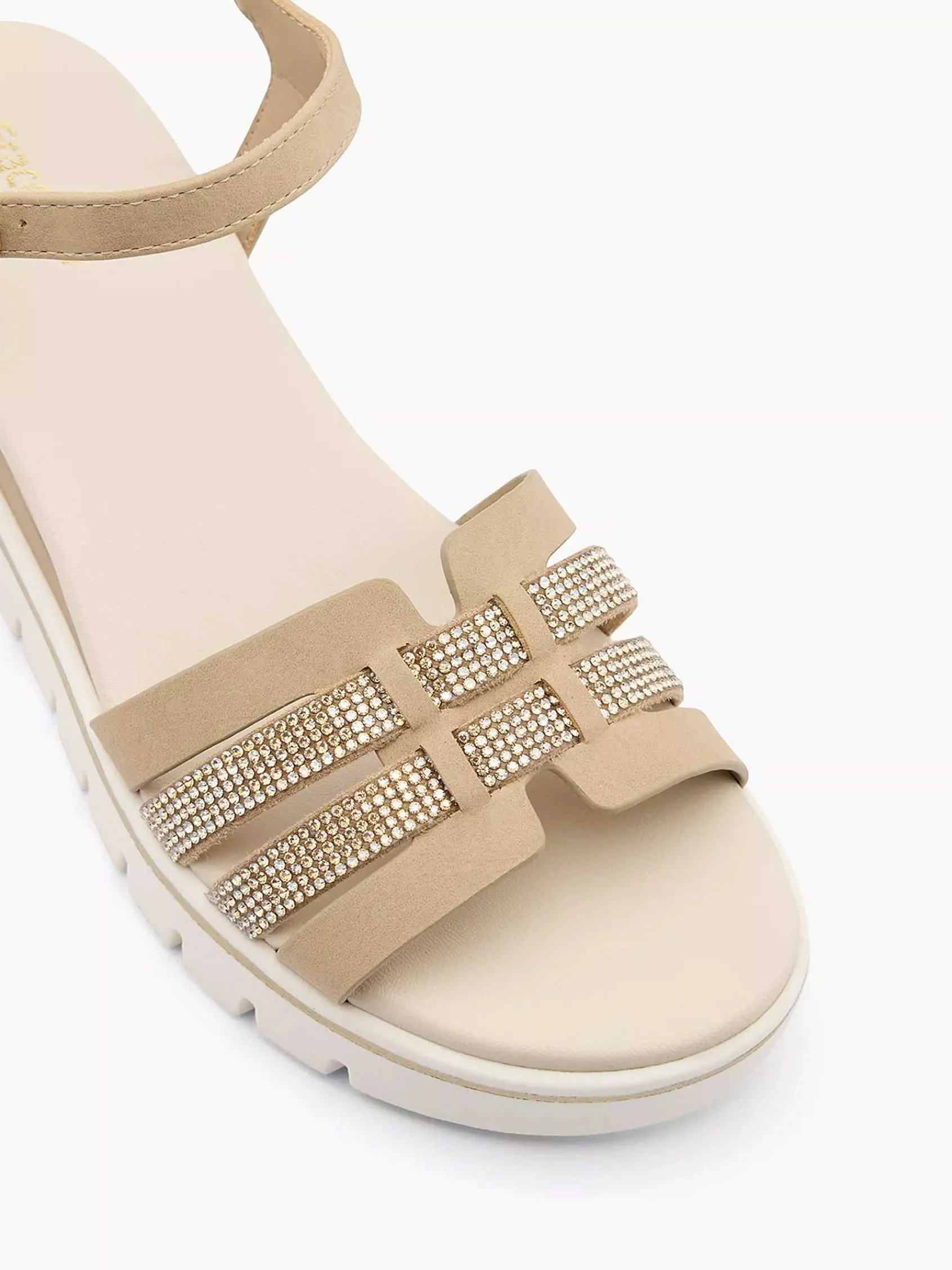 Graceland Sandalen-Beige Sandalette