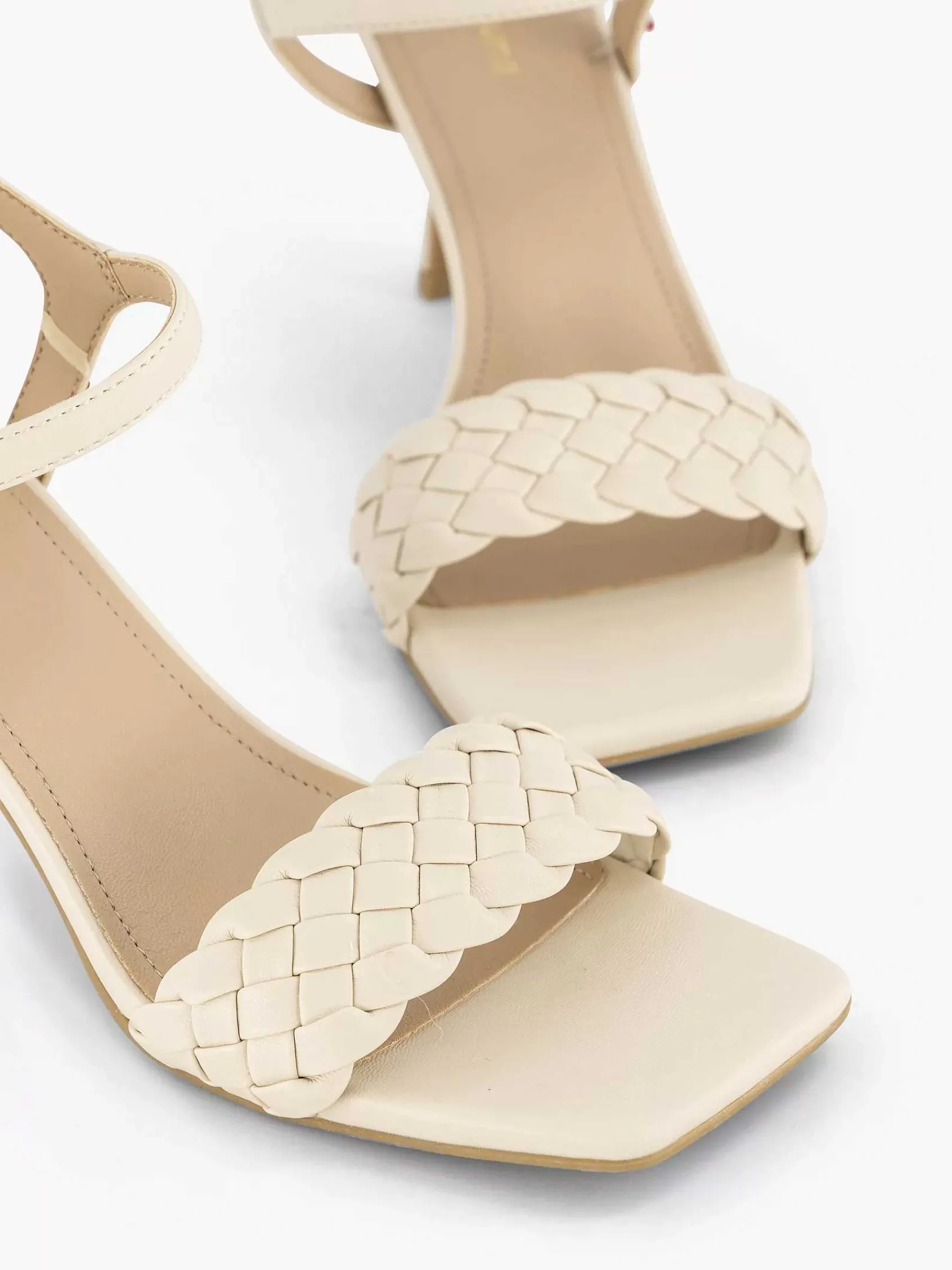 Graceland Sandalen-Beige Sandalette Gevochten