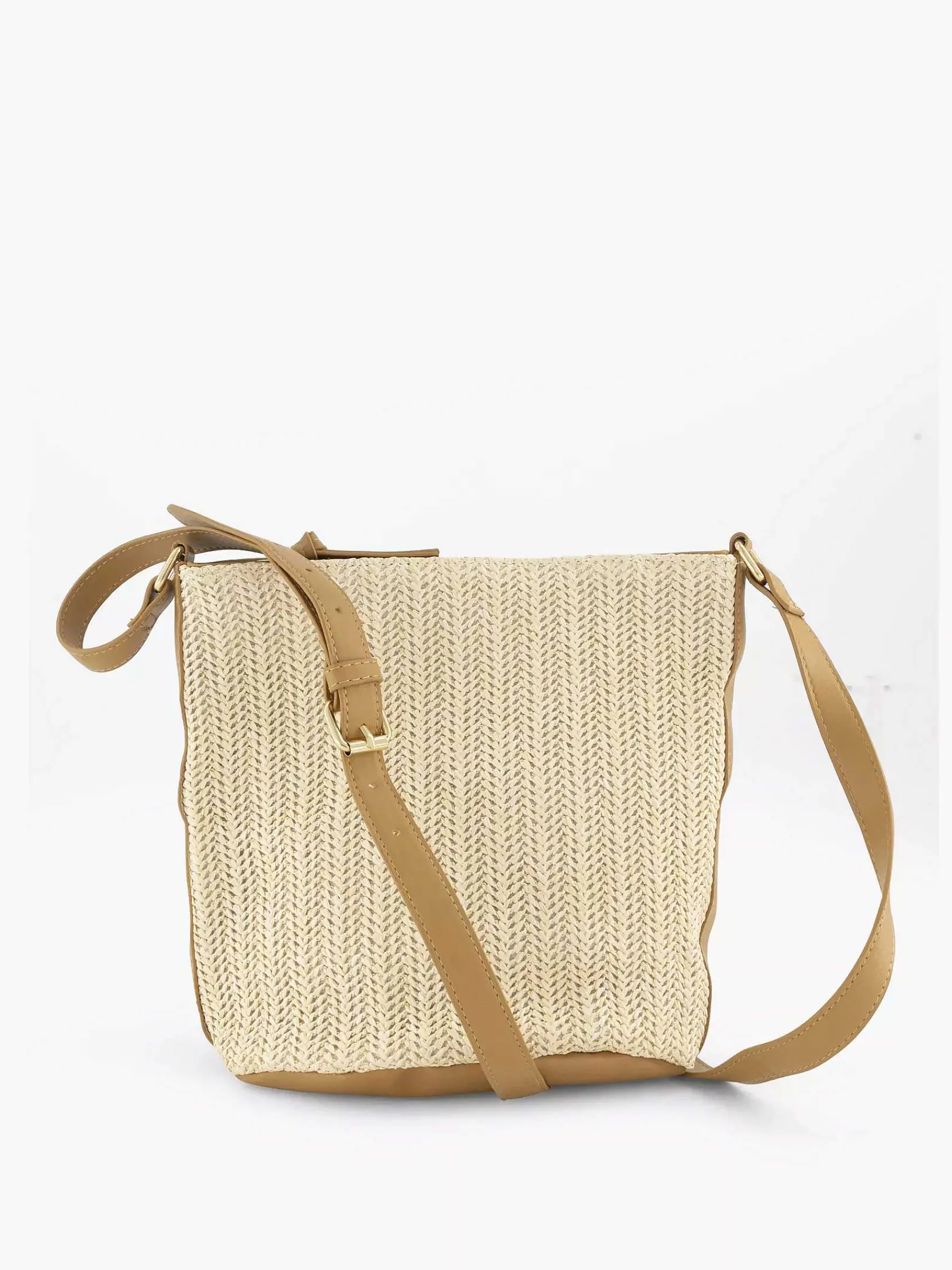 Graceland Online Exclusive Accessoires-Beige Schoudertas Gevlochten