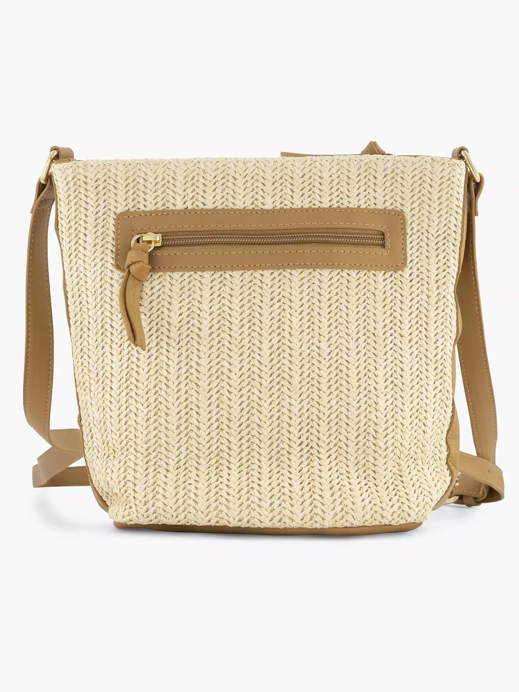 Graceland Online Exclusive Accessoires-Beige Schoudertas Gevlochten