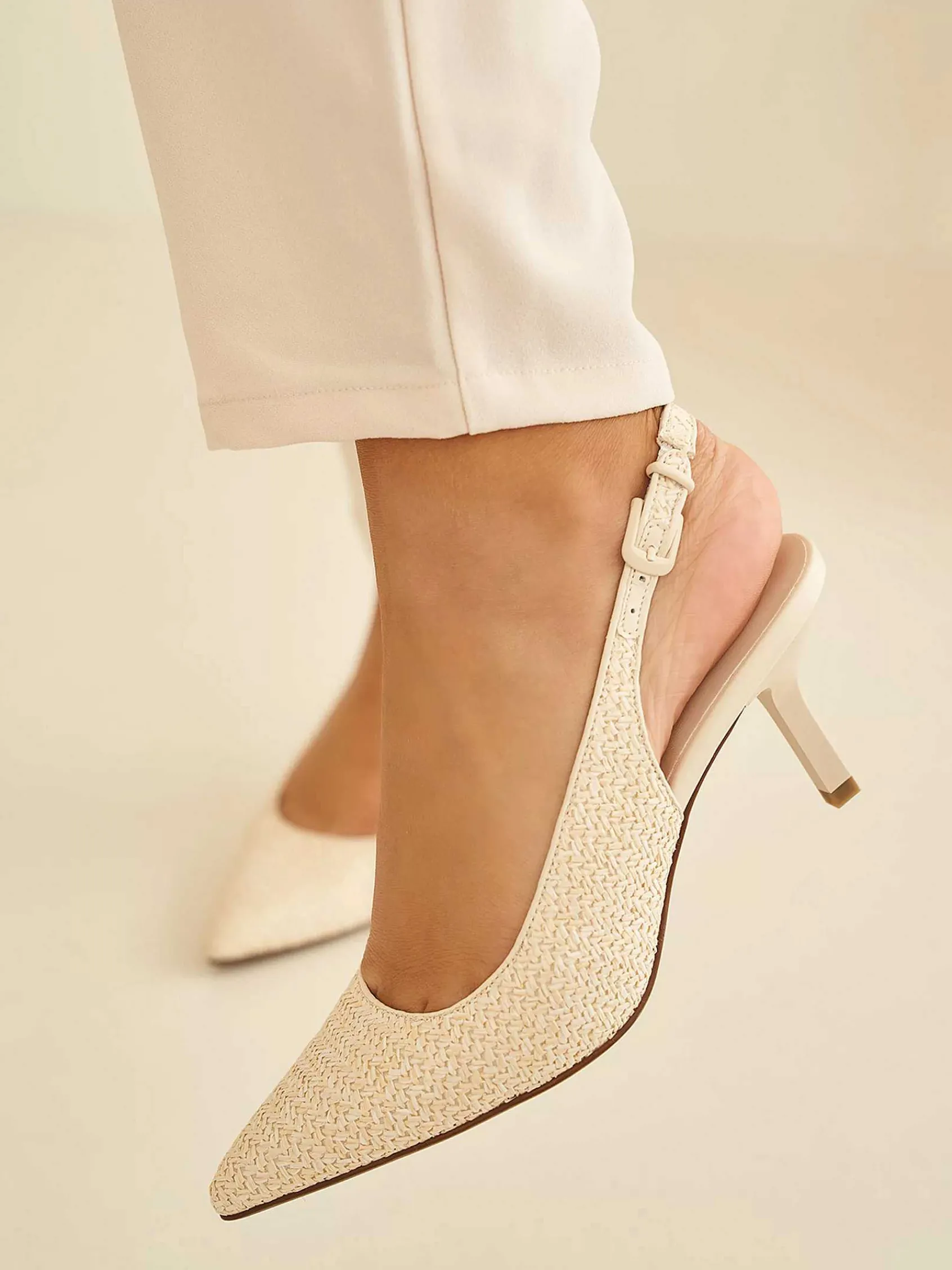Graceland Pumps-Beige Slingback Pump