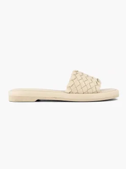 Graceland Slippers-Beige Slipper Gevlochten