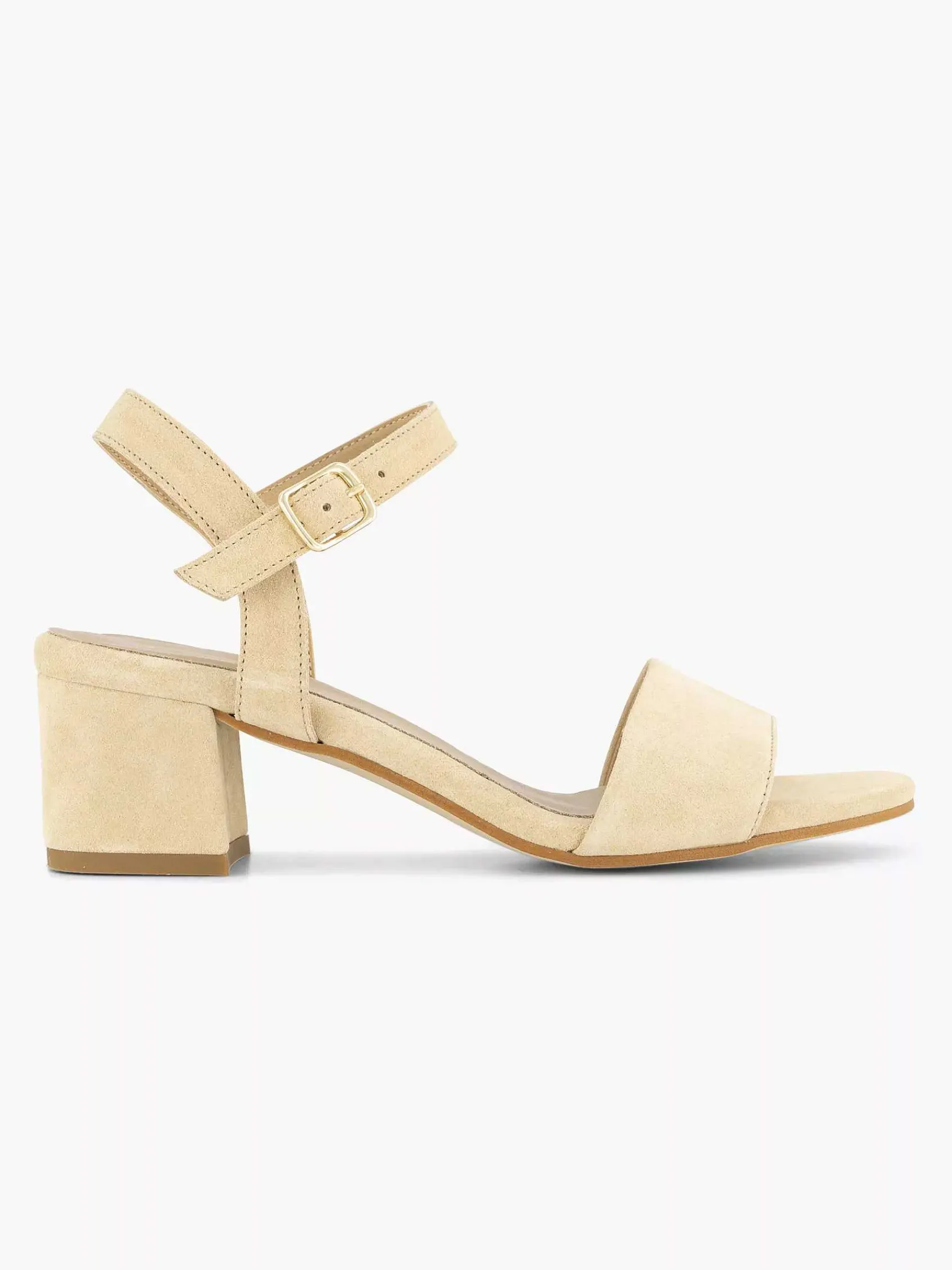 5th Avenue Pumps-Beige Suede Sandalette