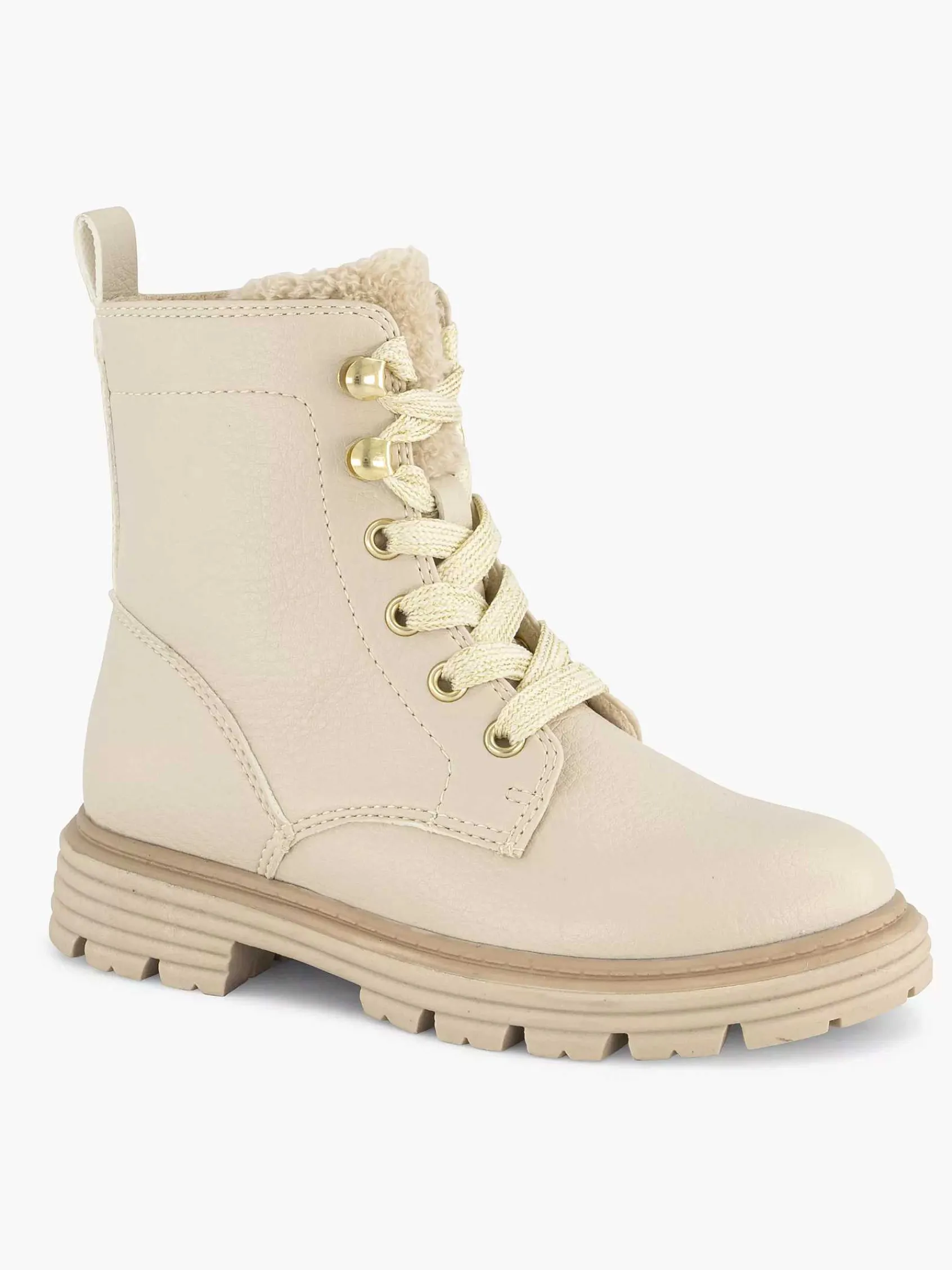 Oxmox Jongensschoenen-Beige Veterboot