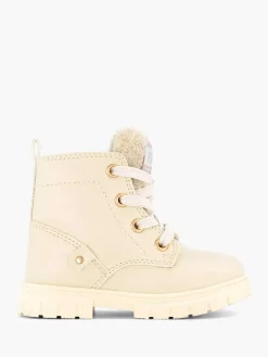 Graceland Babyschoenen-Beige Veterboot Teddy
