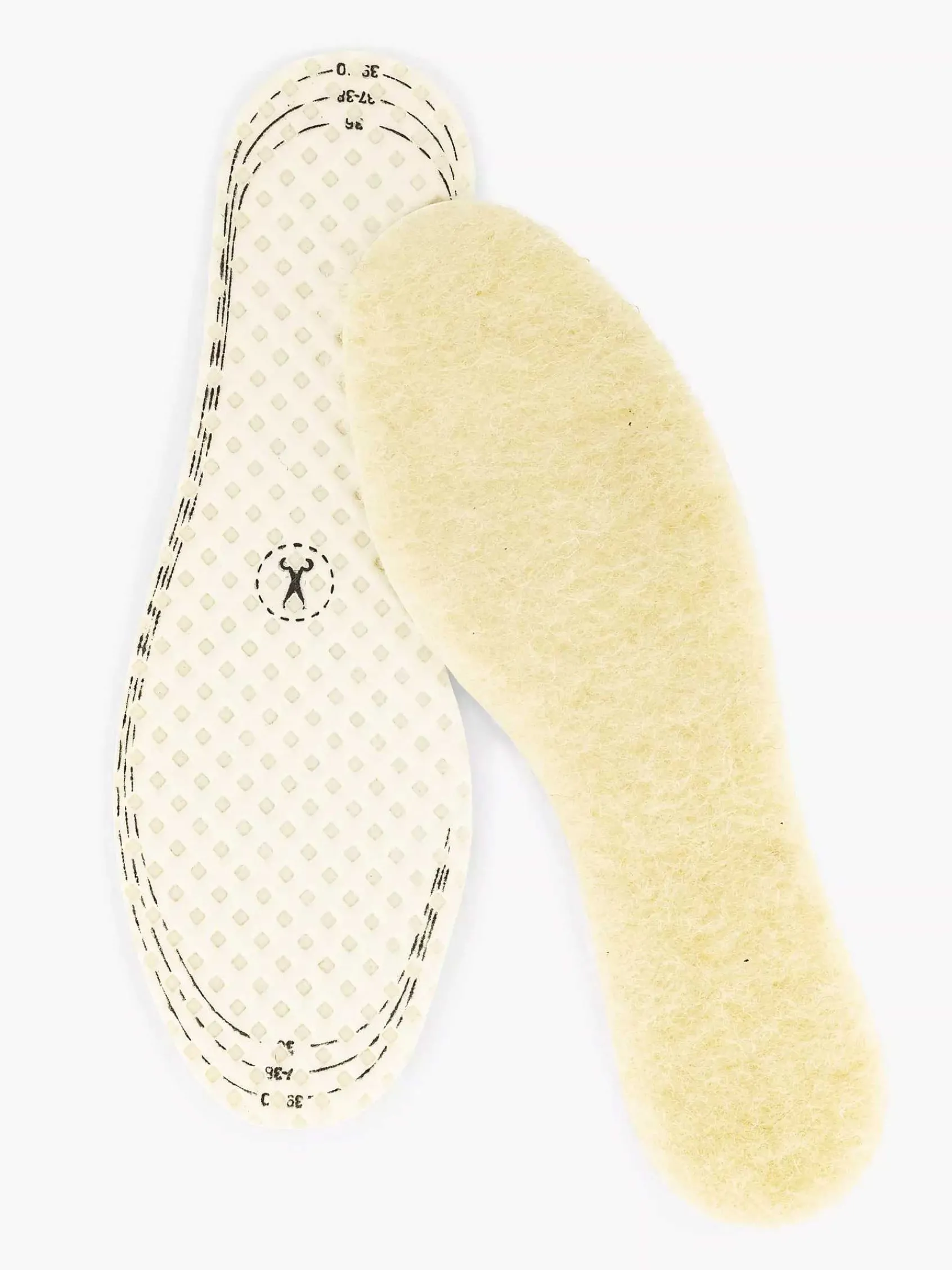 vanHaren Jongensschoenen-Beige Wollen Zool 23-35