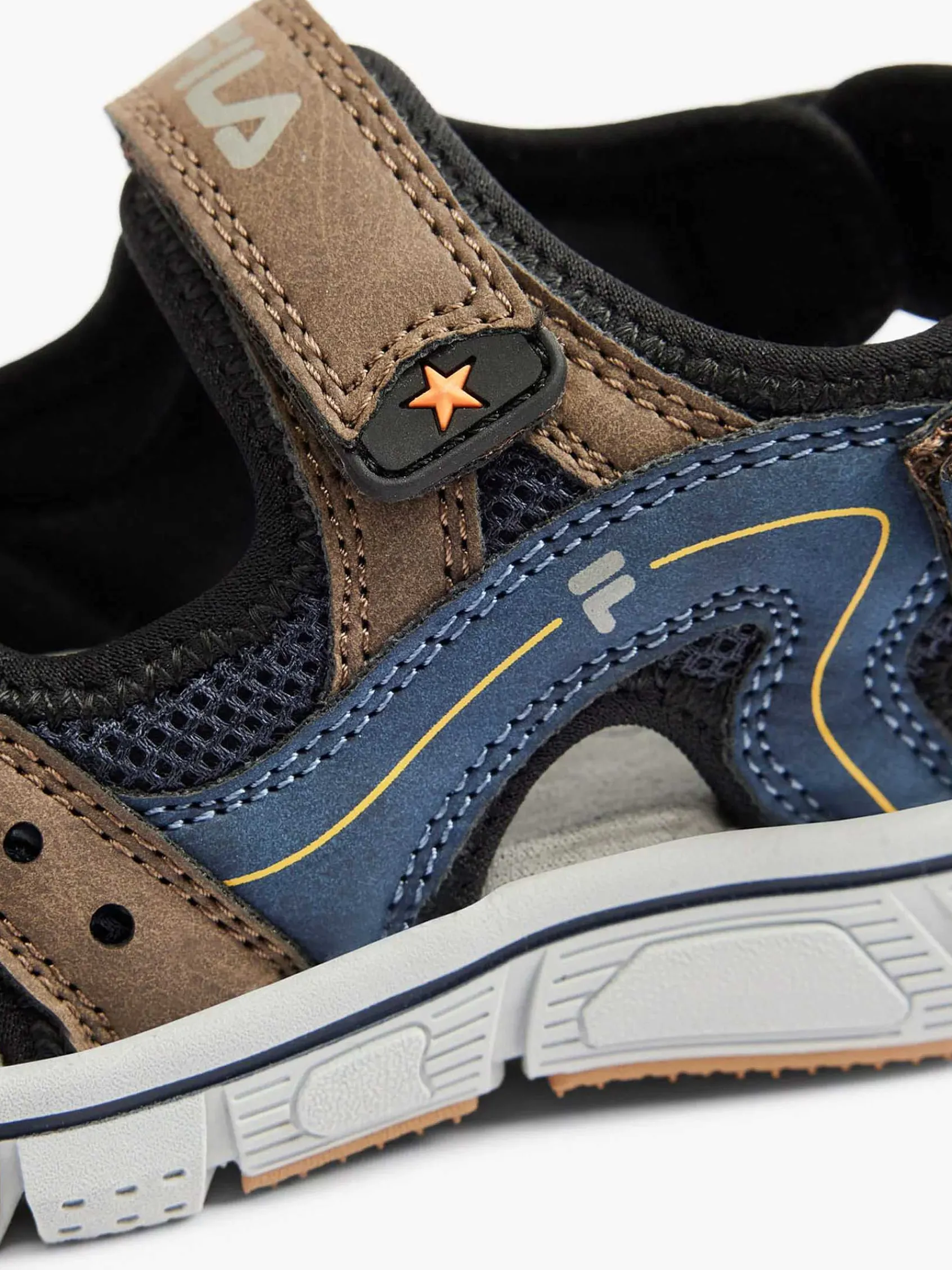 FILA Jongensschoenen-Blauw/ Bruine Sandaal
