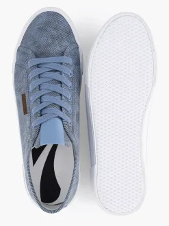 Memphis One Sneakers-Blauwe Canvas Sneaker