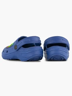 Blue Fin Babyschoenen-Blauwe Clog Lichtjes