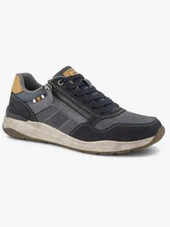 Easy Street Instappers-Blauwe Comfort Veterschoen