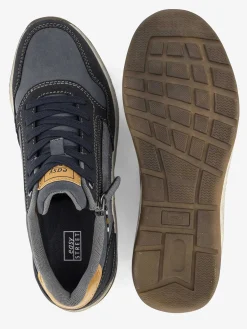 Easy Street Instappers-Blauwe Comfort Veterschoen
