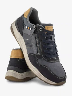 Easy Street Instappers-Blauwe Comfort Veterschoen