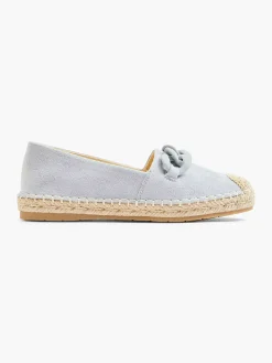 Graceland Instappers-Blauwe Espadrille Sierketting