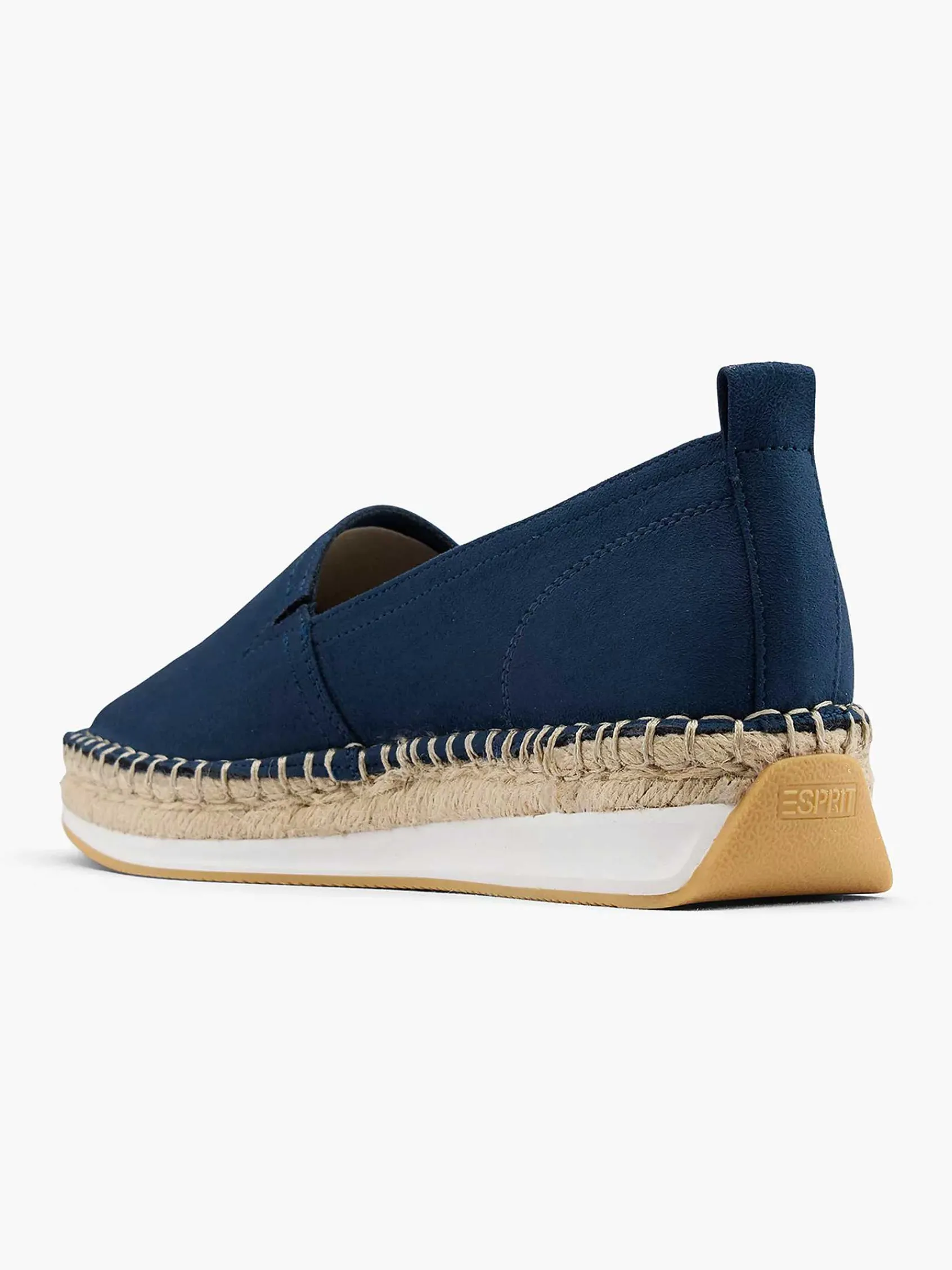 Esprit Instappers-Blauwe Platform Espadrille