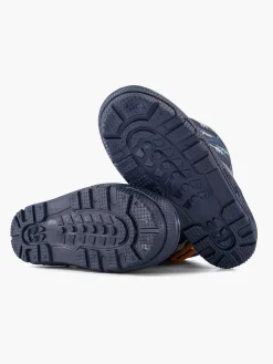 Landrover Babyschoenen-Blauwe Regenlaars Dino Gevoerd