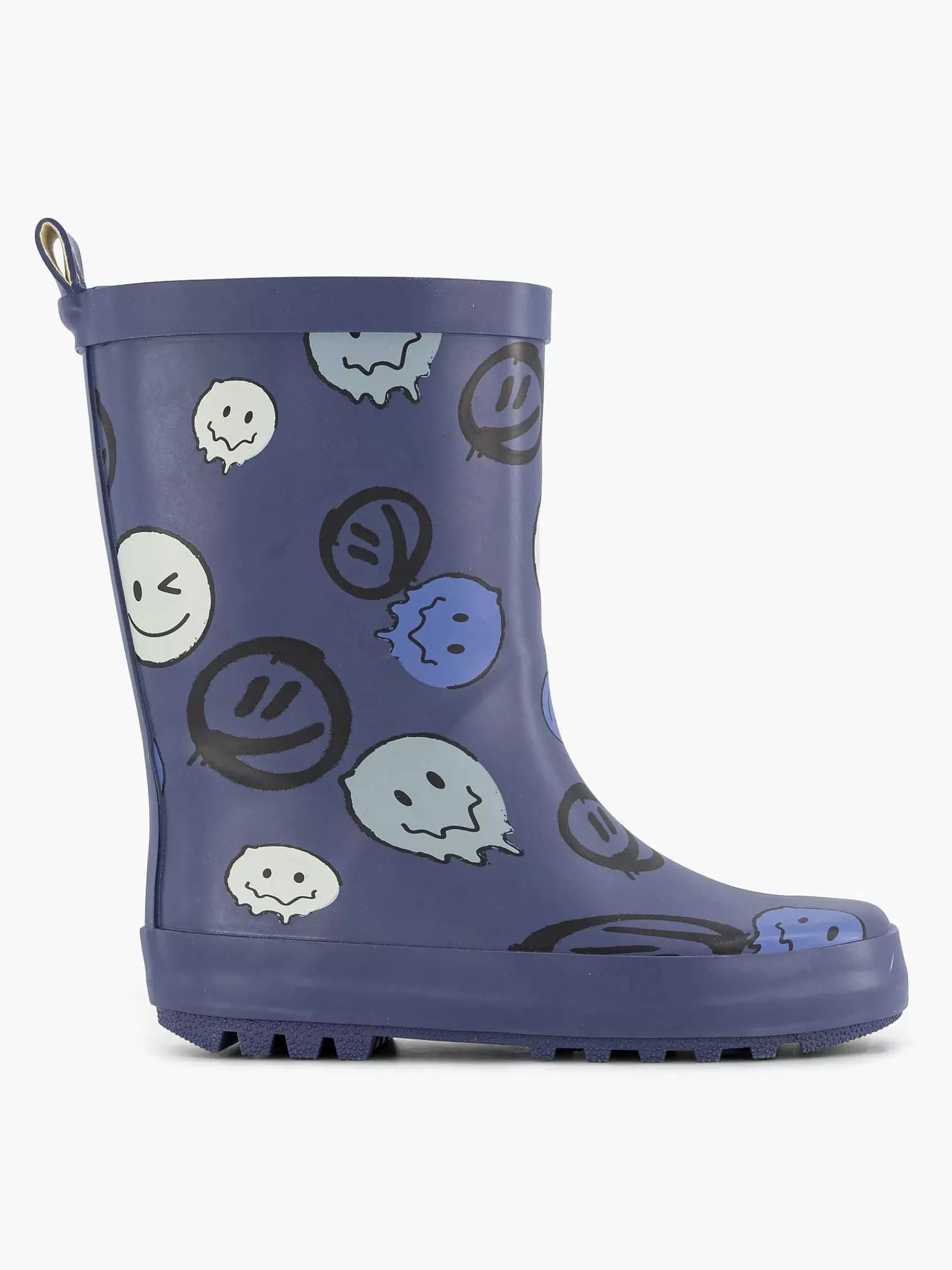 Landrover Jongensschoenen-Blauwe Regenlaars Smiley
