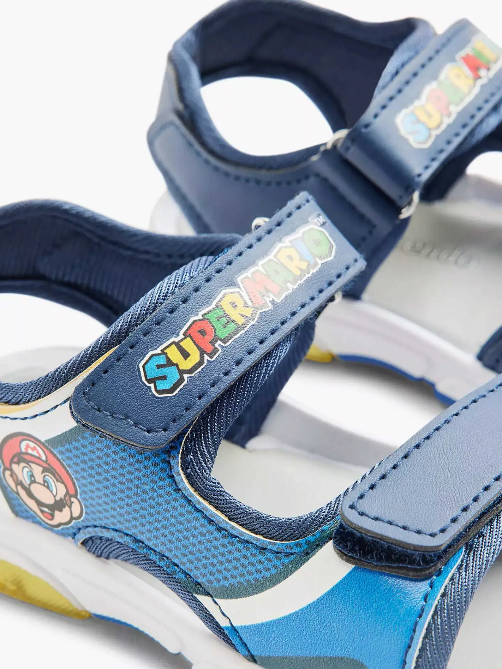 Super Mario Babyschoenen-Blauwe Sandaal