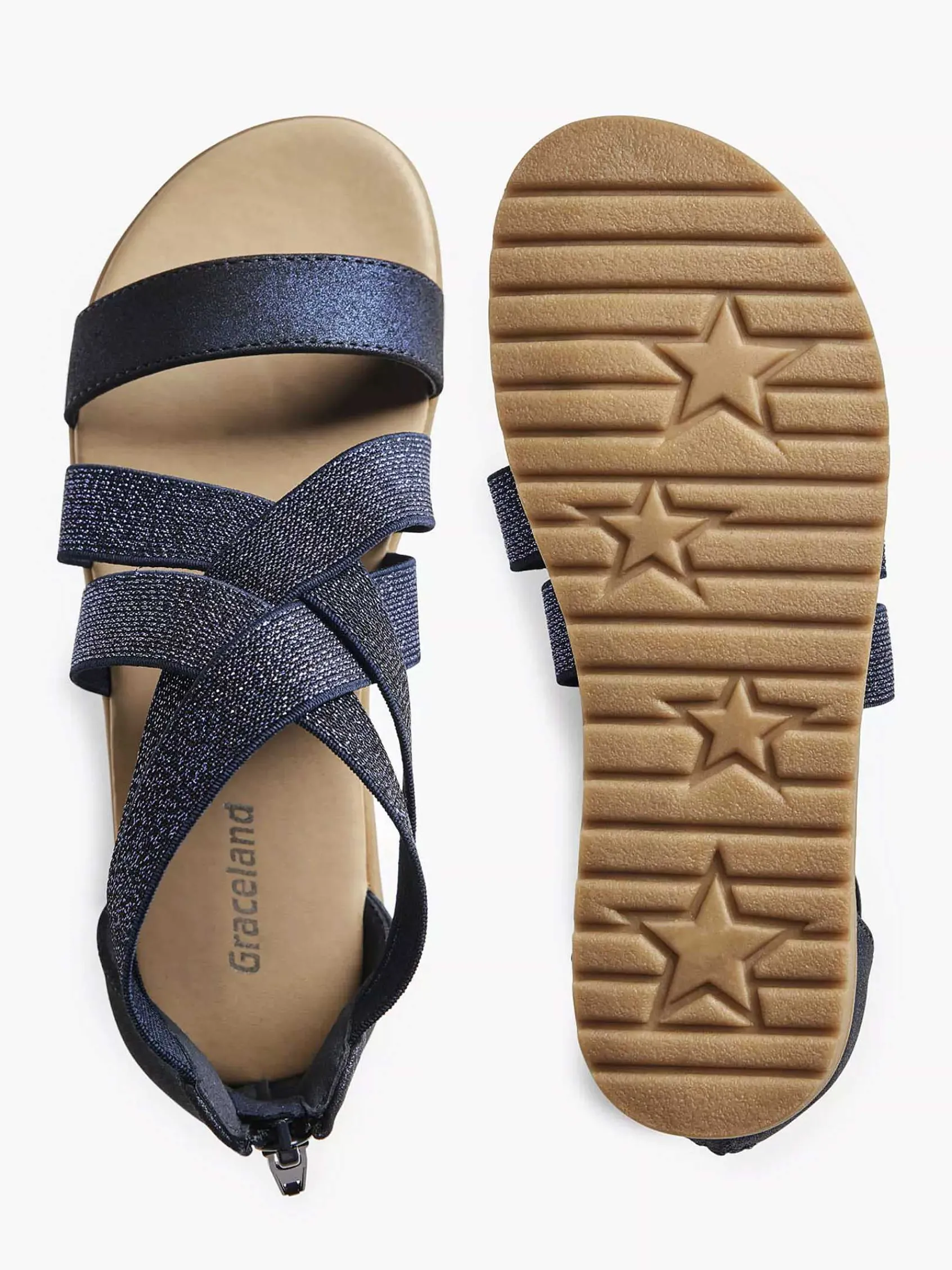 Graceland Babyschoenen-Blauwe Sandaal