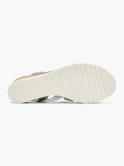 Easy Street Sandalen-Blauwe Sandalette Sleehak