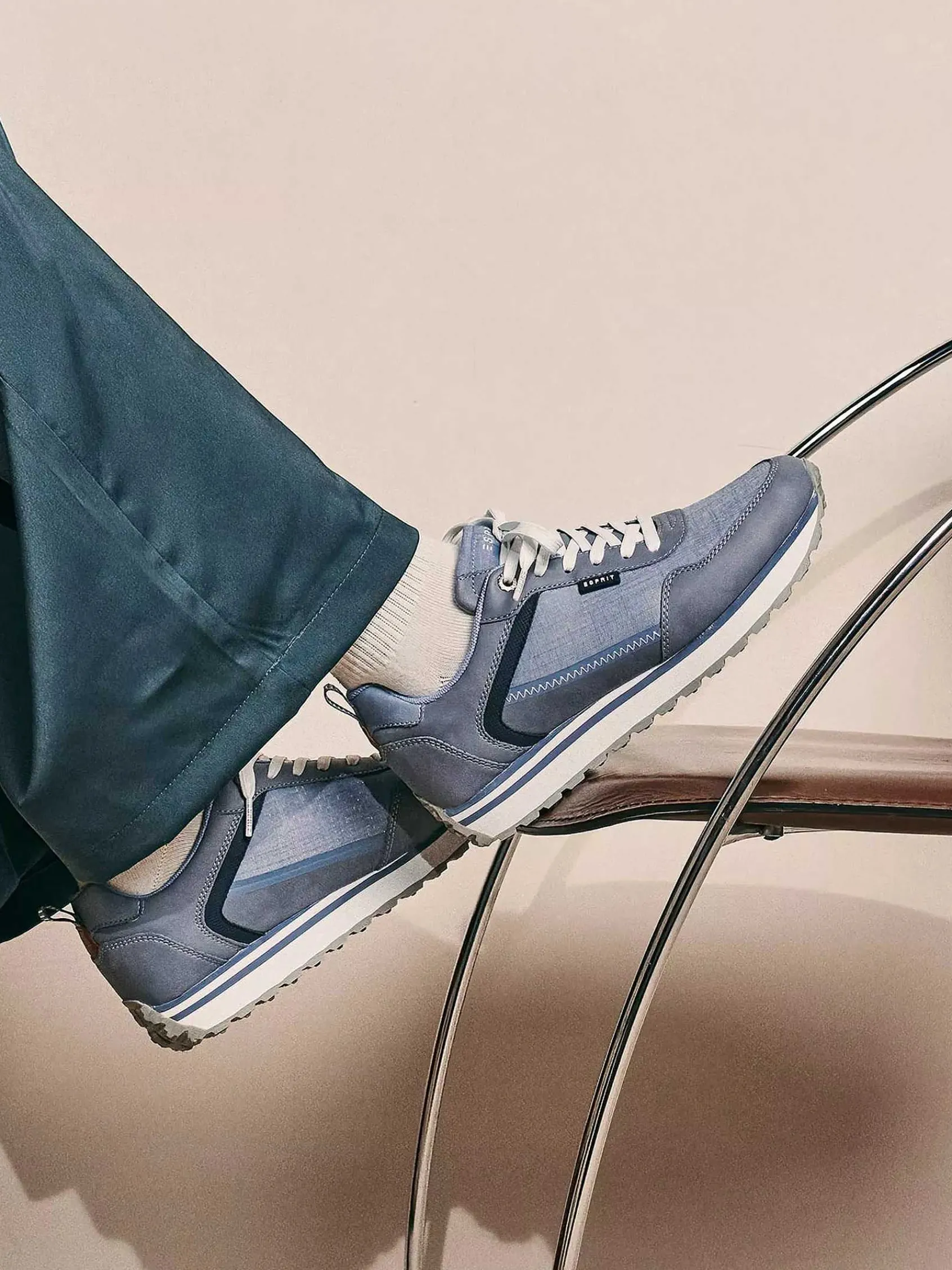Esprit Sneakers-Blauwe Sneaker