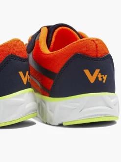 Vty Jongensschoenen-Blauwe Sneaker Elastische Veter
