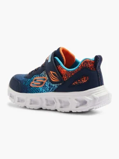 Skechers Jongensschoenen-Blauwe Sneaker Lichtjes