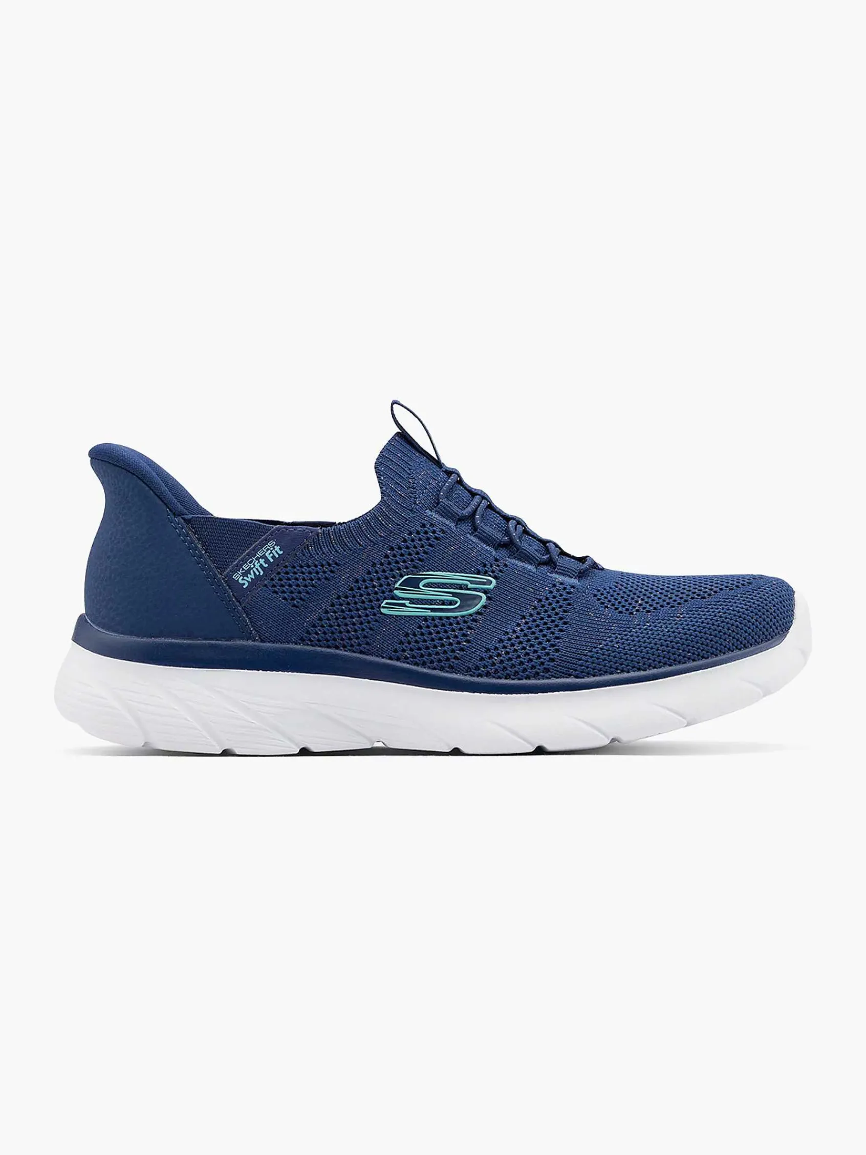 Skechers Sneakers-Blauwe Sneaker Swift Fit - Hands Free Memory Foam
