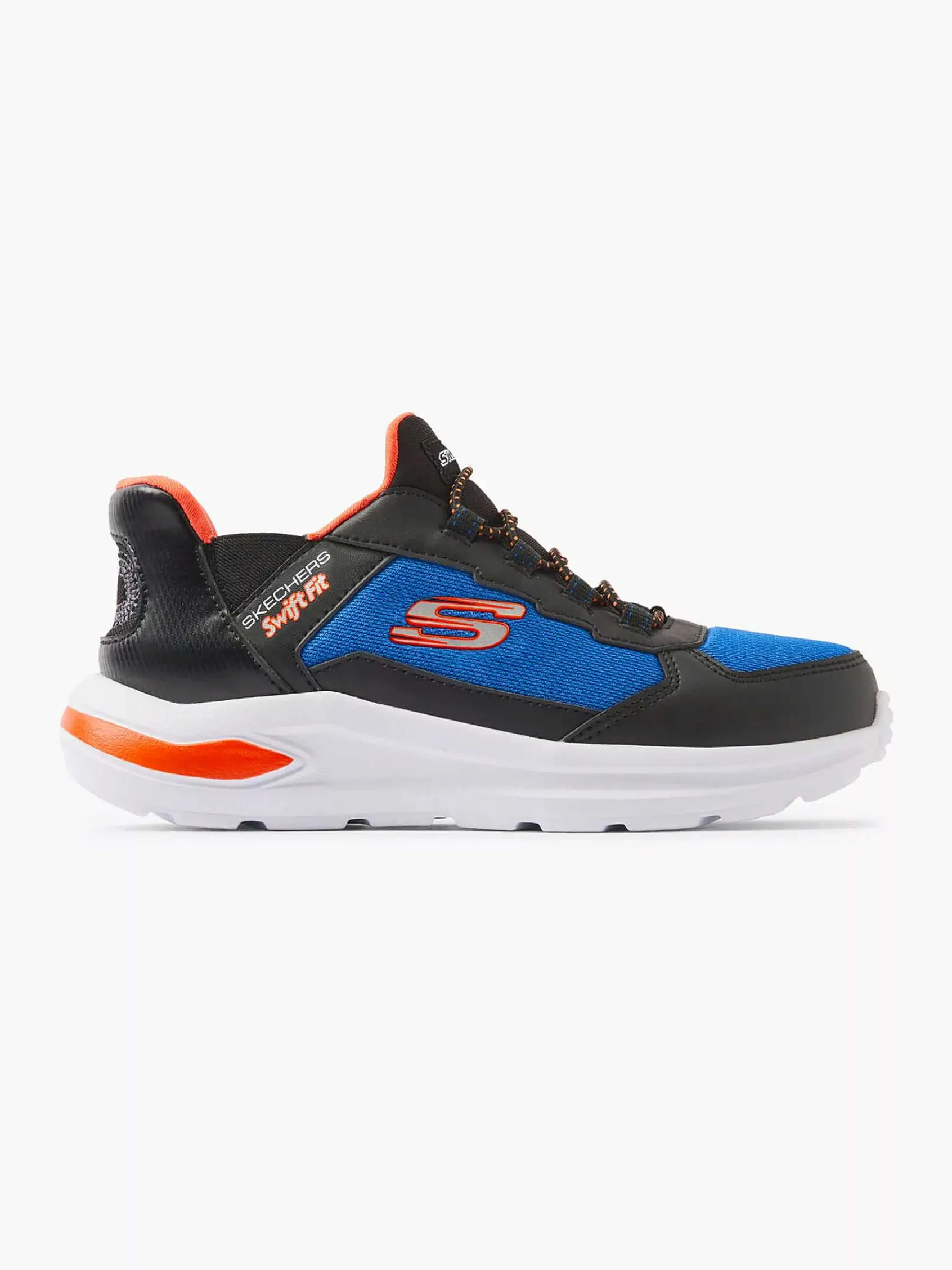 Skechers Jongensschoenen-Blauwe Sneaker Swift Fit - Hands Free