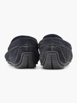 Easy Street Instappers-Blauwe Suede Comfort Instapper