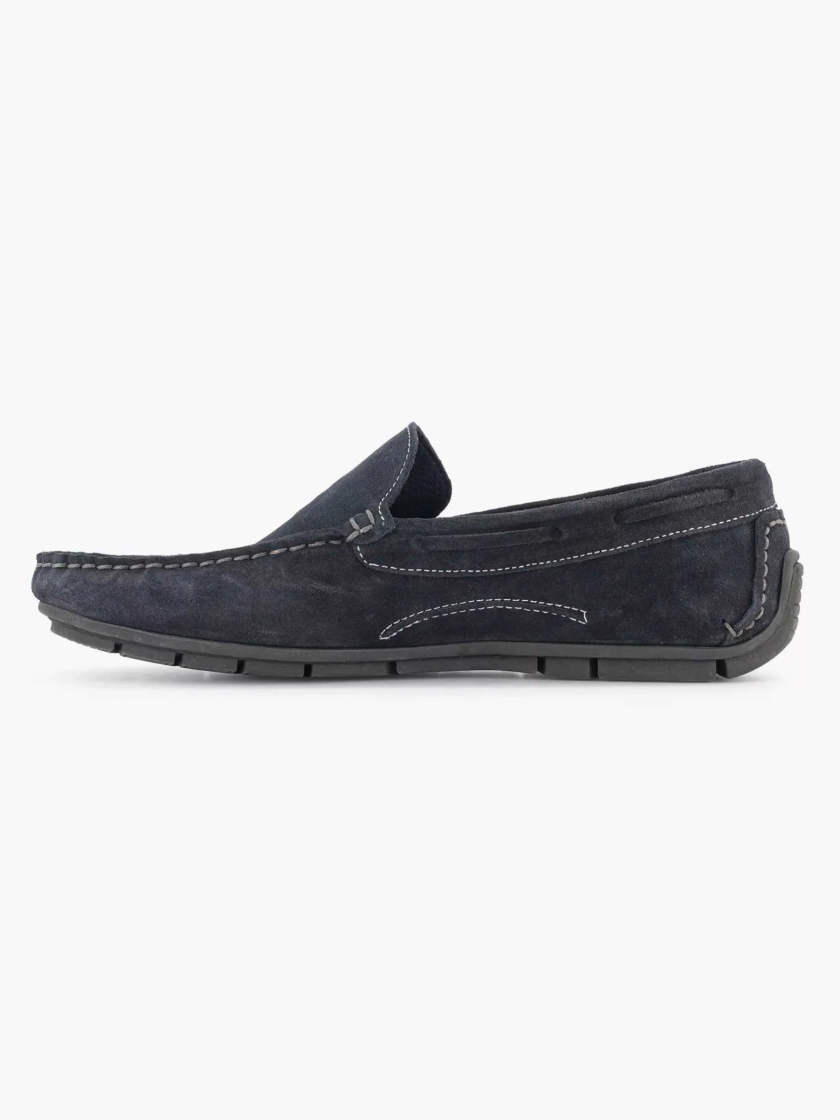 Easy Street Instappers-Blauwe Suede Comfort Instapper