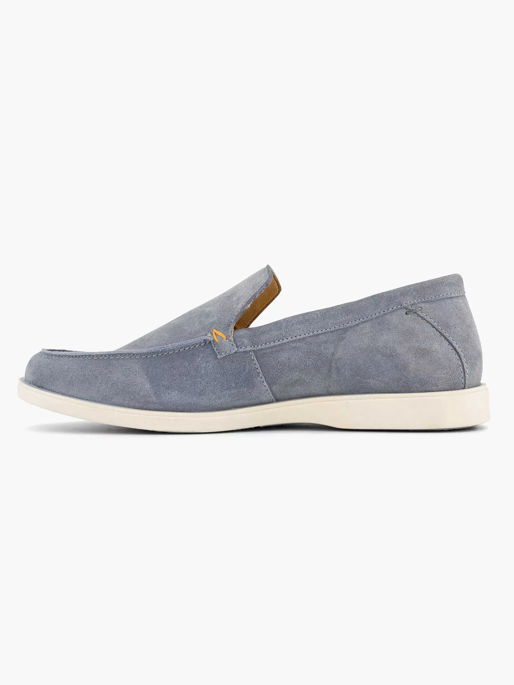 Memphis One Instappers-Blauwe Suede Loafer