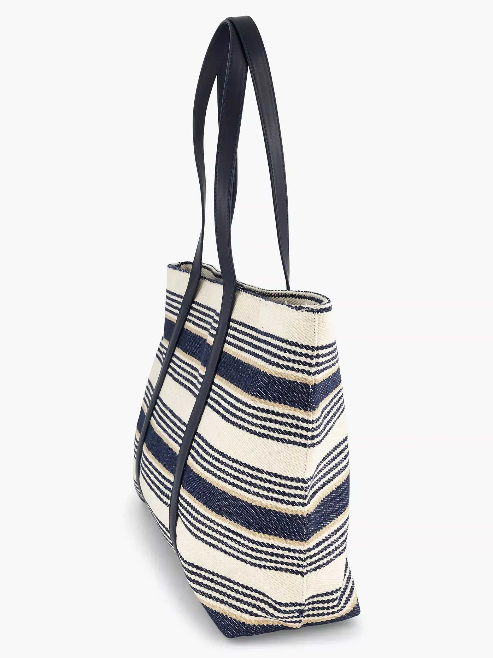 Graceland Online Exclusive Accessoires-Blauw/ Witte Strandtas
