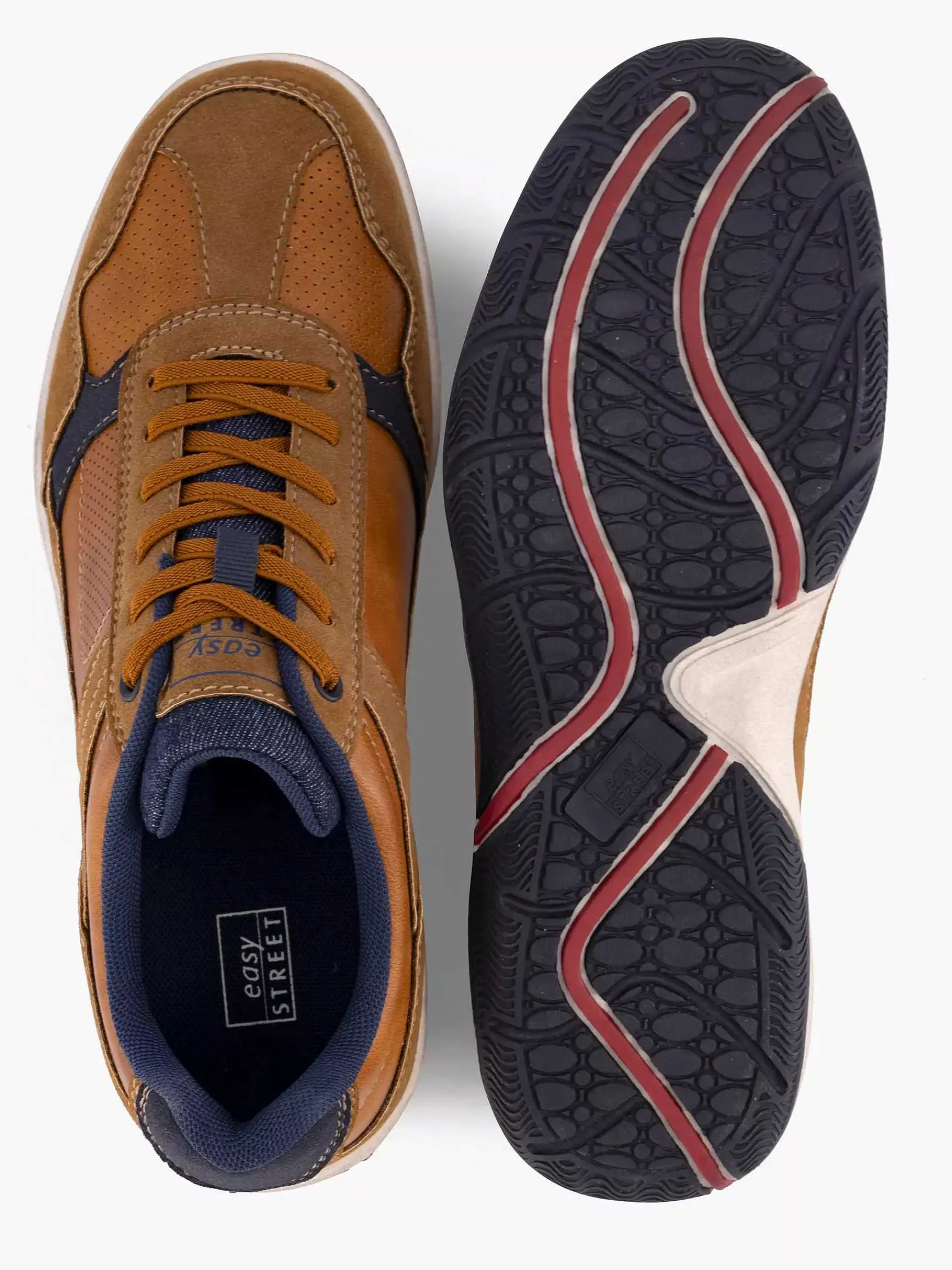 Easy Street Sneakers-Bruine Comfort Sneaker