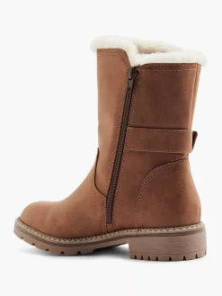 Landrover Enkellaarzen & Boots-Bruine Enkelboot Gevoerd