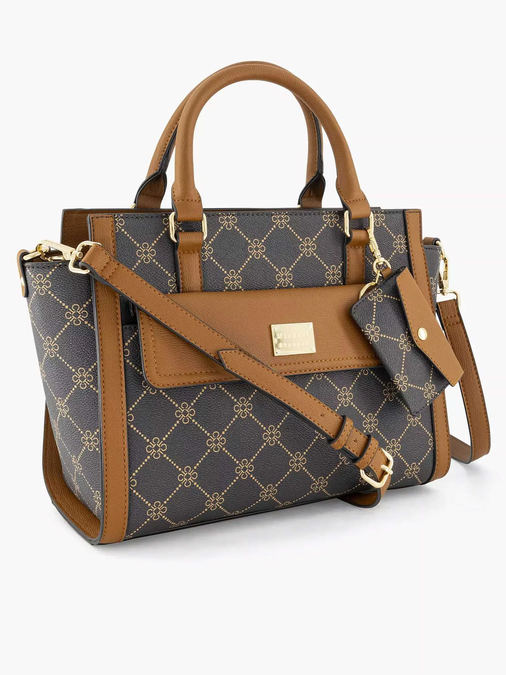 Michael Shannon Online Exclusive Accessoires-Bruine Handtas Print