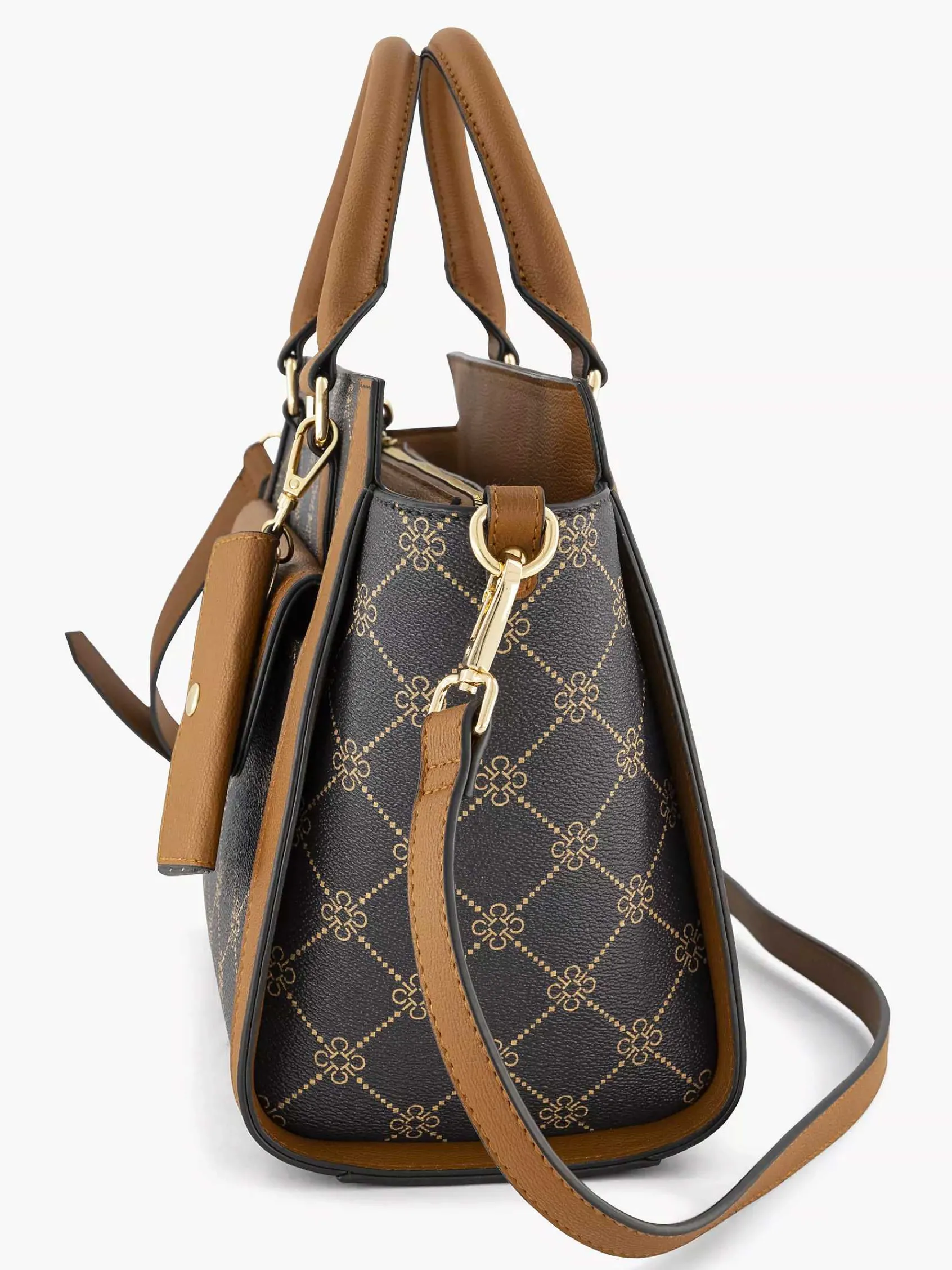 Michael Shannon Online Exclusive Accessoires-Bruine Handtas Print