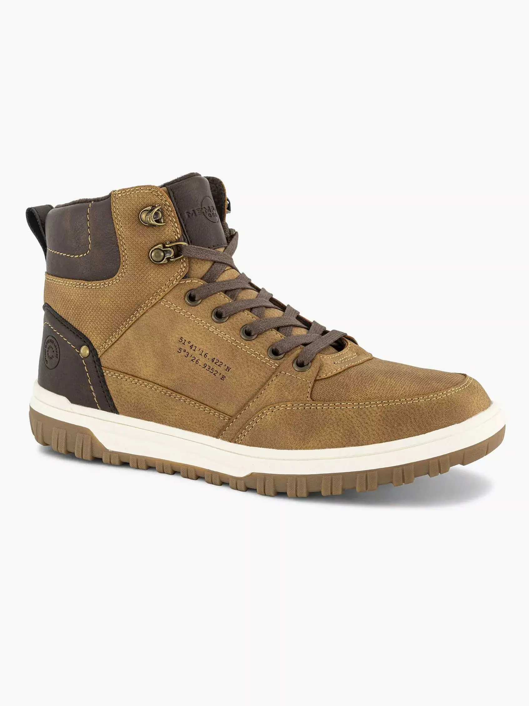 Memphis One Sneakers-Bruine Hoge Sneaker