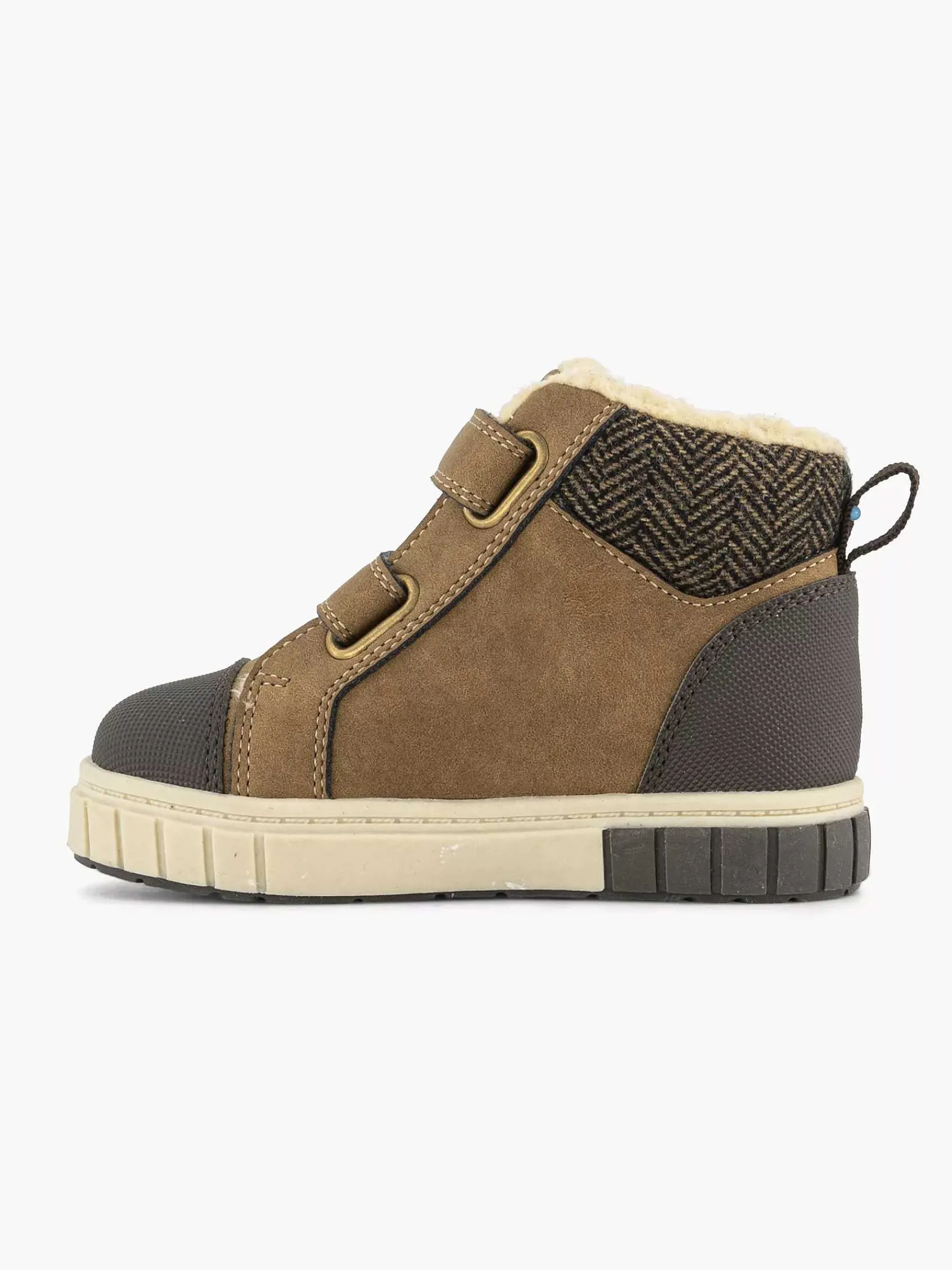 Vty Jongensschoenen-Bruine Hoge Sneaker