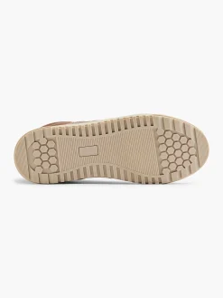 Vty Jongensschoenen-Bruine Hoge Sneaker