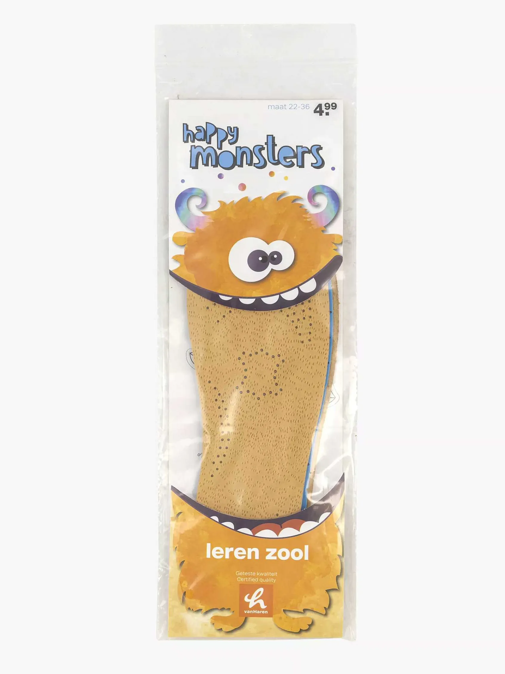 vanHaren Babyschoenen-Bruine Leren Inlegzool 22-36