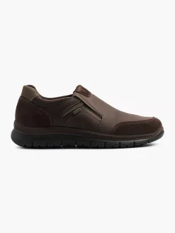 Gallus Geklede Schoenen-Bruine Leren Instapper
