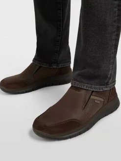 Gallus Geklede Schoenen-Bruine Leren Instapper