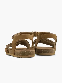 Limelight girl Jongensschoenen-Bruine Leren Sandalen Panterprint