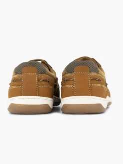 Gallus Geklede Schoenen-Bruine Leren Veterschoen