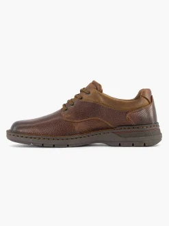 Gallus Geklede Schoenen-Bruine Leren Veterschoen