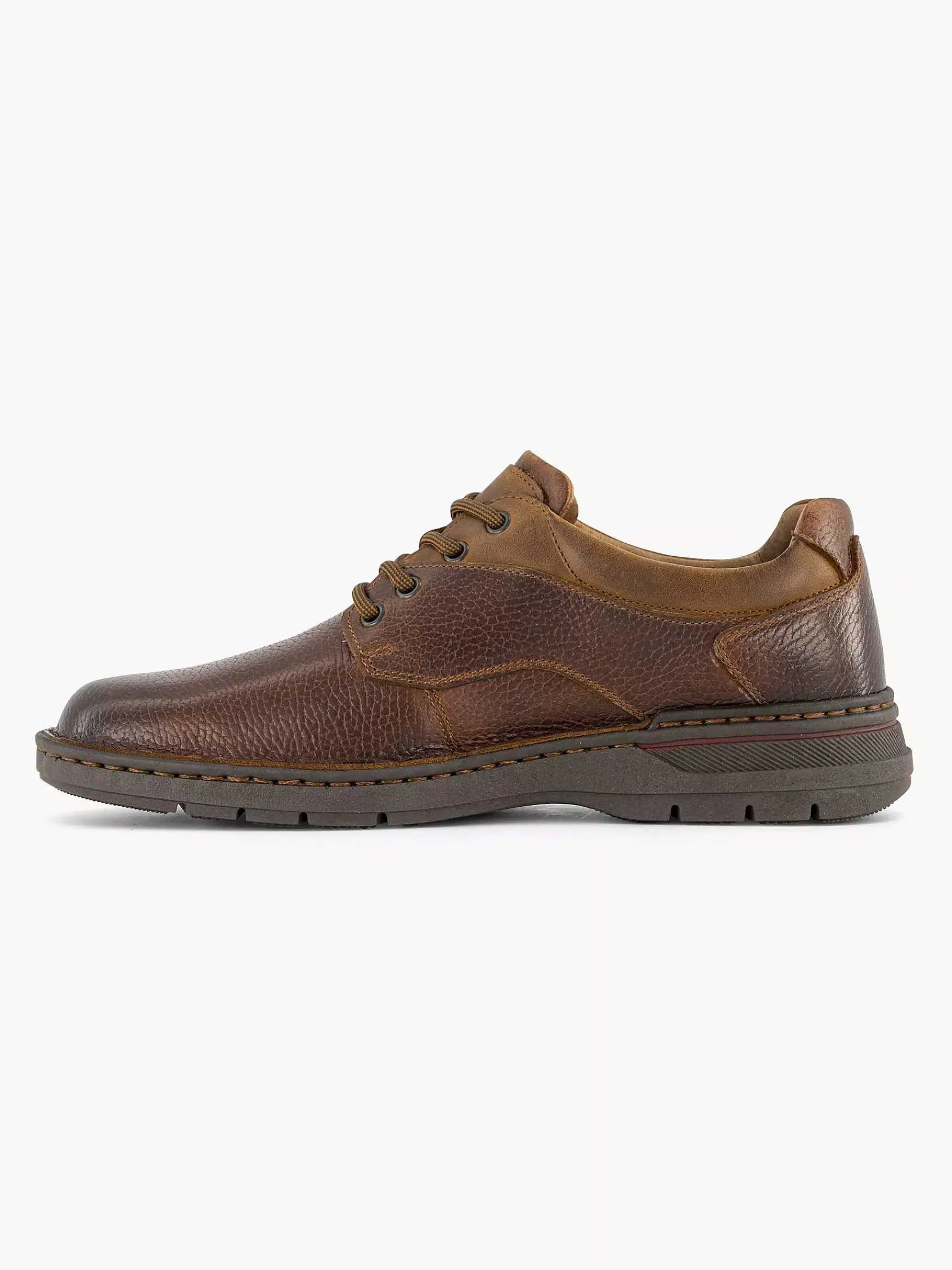 Gallus Geklede Schoenen-Bruine Leren Veterschoen